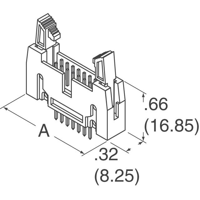 AWH 16G-0232-T Assmann WSW Components  Embases à broches mâles